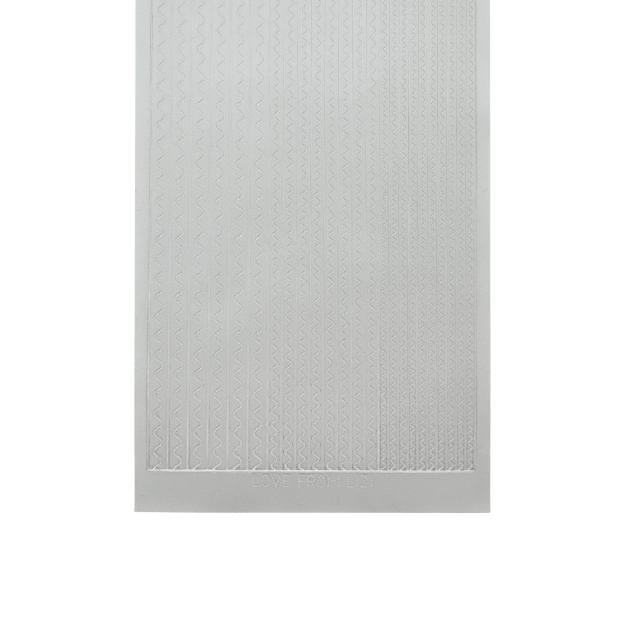 Sway Matte Silver Peel-Off Stickers